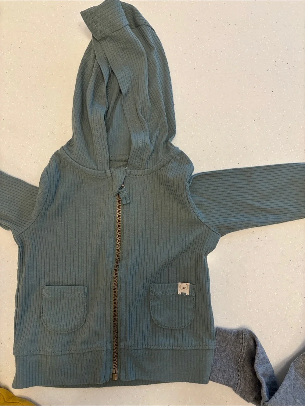 Carters Cozy Baby Hoodie Jacket, Bear Long Sleeve pullover and 2 Outfits